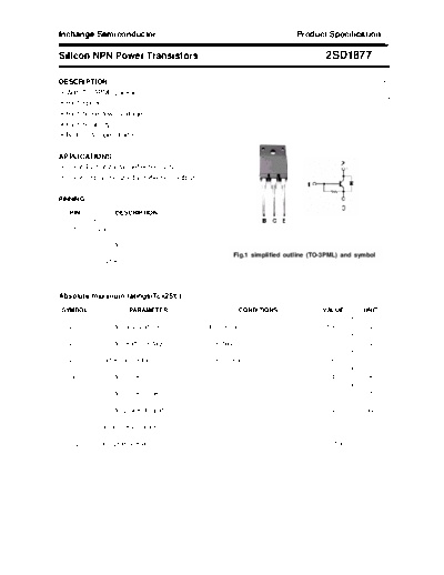 Inchange Semiconductor 2sd1877  . Electronic Components Datasheets Active components Transistors Inchange Semiconductor 2sd1877.pdf