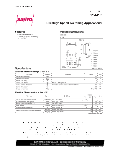 2 22sj419  . Electronic Components Datasheets Various datasheets 2 22sj419.pdf