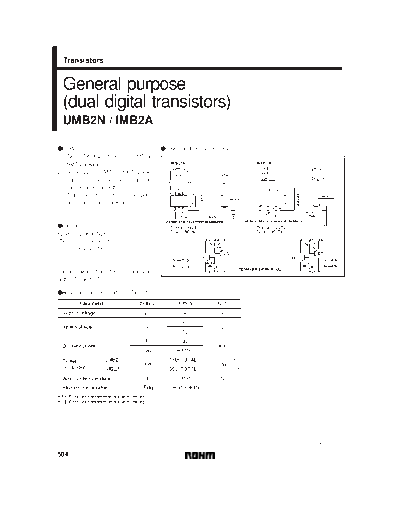 Rohm umb2n imb2a b2 sot363 sot23-6  . Electronic Components Datasheets Active components Transistors Rohm umb2n_imb2a_b2_sot363_sot23-6.pdf
