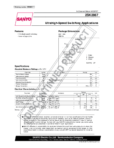 2 22sk2867  . Electronic Components Datasheets Various datasheets 2 22sk2867.pdf