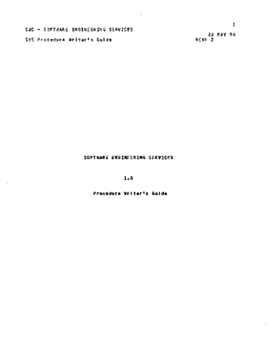 cdc SES Procedure Writing Guide May84  . Rare and Ancient Equipment cdc cyber cyber_180 NOS_VE ses SES_Procedure_Writing_Guide_May84.pdf