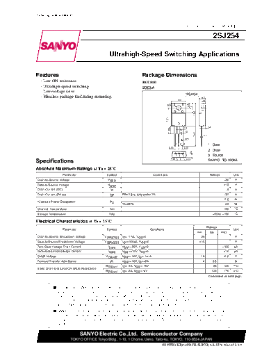 2 22sj254  . Electronic Components Datasheets Various datasheets 2 22sj254.pdf