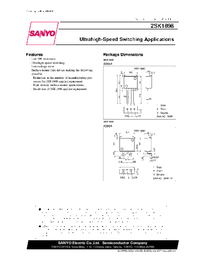 2 22sk1898  . Electronic Components Datasheets Various datasheets 2 22sk1898.pdf