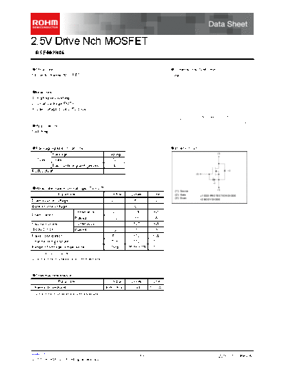 Rohm rse002n06  . Electronic Components Datasheets Active components Transistors Rohm rse002n06.pdf