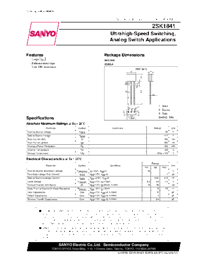 . Electronic Components Datasheets 22sk1841  . Electronic Components Datasheets Various datasheets 2 22sk1841.pdf