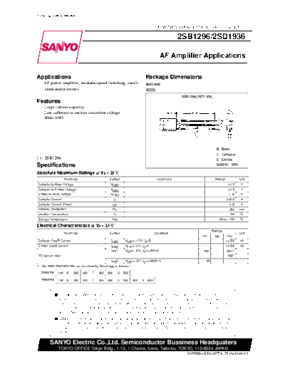 . Electronic Components Datasheets 22sd1936  . Electronic Components Datasheets Various datasheets 2 22sd1936.pdf