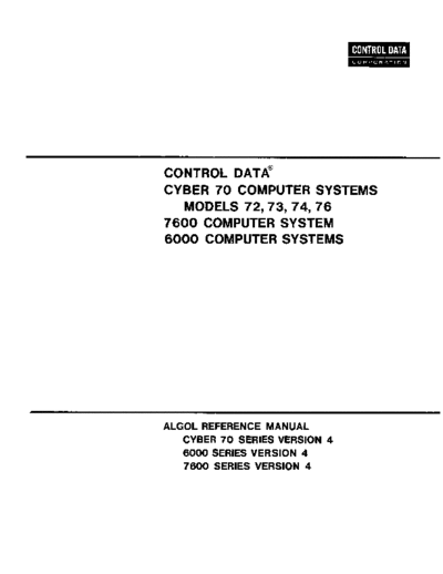cdc 60384700A ALGOLv4 Aug73  . Rare and Ancient Equipment cdc cyber lang algol 60384700A_ALGOLv4_Aug73.pdf