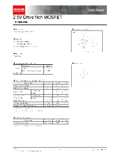 Rohm rsm002n06  . Electronic Components Datasheets Active components Transistors Rohm rsm002n06.pdf