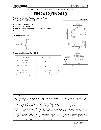 Toshiba rn2412-rn2413  . Electronic Components Datasheets Active components Transistors Toshiba rn2412-rn2413.pdf