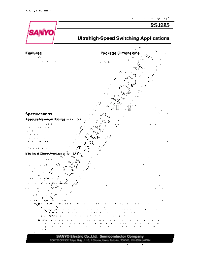 2 22sj285  . Electronic Components Datasheets Various datasheets 2 22sj285.pdf