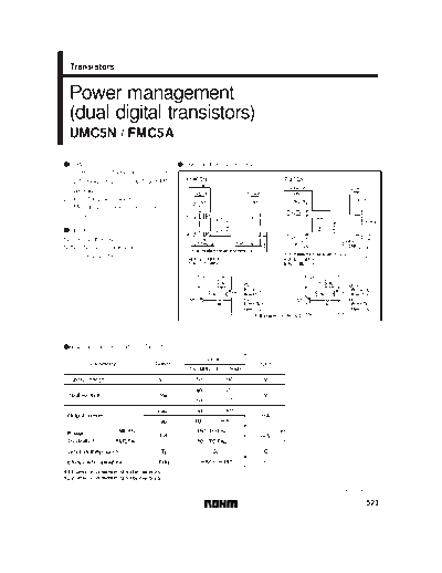 Rohm umc5n fmc5a c5 sot23-5 sot353  . Electronic Components Datasheets Active components Transistors Rohm umc5n_fmc5a_c5_sot23-5_sot353.pdf