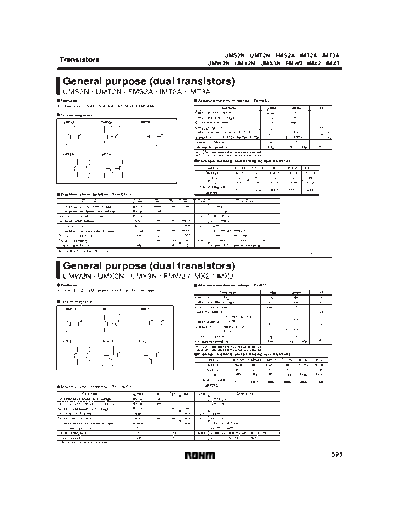 Rohm umt2n imt2a t2 sot363 sot23-6  . Electronic Components Datasheets Active components Transistors Rohm umt2n_imt2a_t2_sot363_sot23-6.pdf