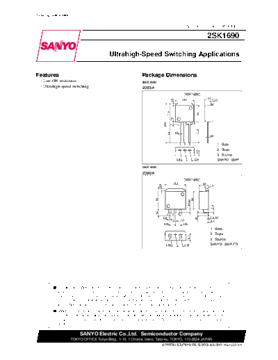 2 22sk1690  . Electronic Components Datasheets Various datasheets 2 22sk1690.pdf