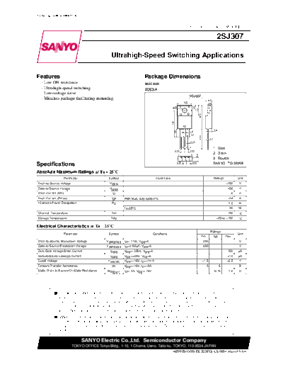 2 22sj307  . Electronic Components Datasheets Various datasheets 2 22sj307.pdf