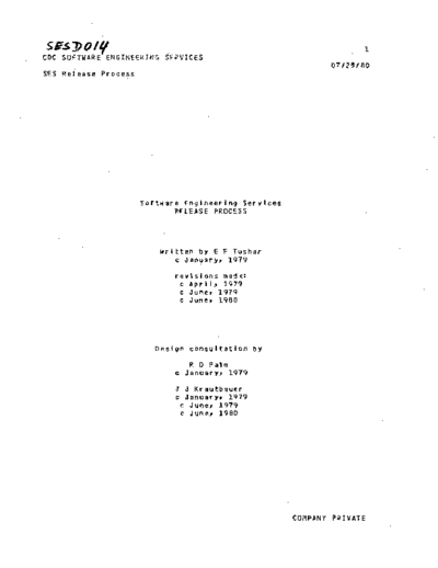 cdc SESD014 Software Engineering Services Release Process Jul80  . Rare and Ancient Equipment cdc cyber cyber_180 NOS_VE ses SESD014_Software_Engineering_Services_Release_Process_Jul80.pdf