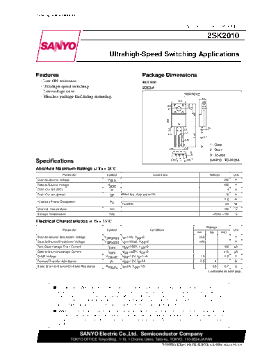 2 22sk2010  . Electronic Components Datasheets Various datasheets 2 22sk2010.pdf