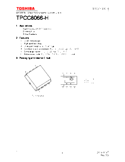 Toshiba tpcc8066-h en datasheet 110617  . Electronic Components Datasheets Active components Transistors Toshiba tpcc8066-h_en_datasheet_110617.pdf