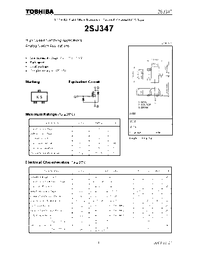 Toshiba 2sj347  . Electronic Components Datasheets Active components Transistors Toshiba 2sj347.pdf