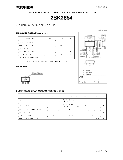 Toshiba 2sk2854  . Electronic Components Datasheets Active components Transistors Toshiba 2sk2854.pdf