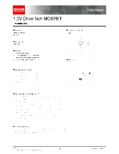 Rohm rum002n02  . Electronic Components Datasheets Active components Transistors Rohm rum002n02.pdf