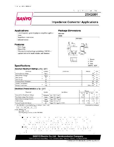 2 22sk2091  . Electronic Components Datasheets Various datasheets 2 22sk2091.pdf