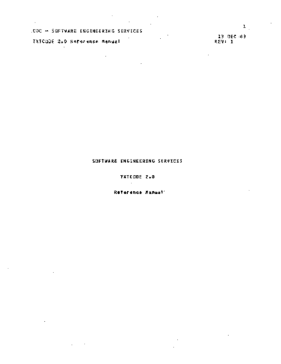 cdc Txtcode 2.0 Dec83  . Rare and Ancient Equipment cdc cyber cyber_180 NOS_VE ses Txtcode_2.0_Dec83.pdf