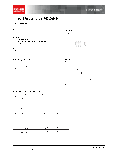 Rohm ruq050n02  . Electronic Components Datasheets Active components Transistors Rohm ruq050n02.pdf