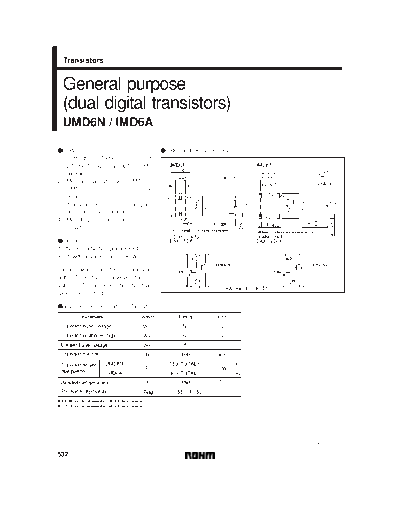 Rohm umd6n imd6a d6 sot23-6sot363  . Electronic Components Datasheets Active components Transistors Rohm umd6n_imd6a_d6_sot23-6sot363.pdf