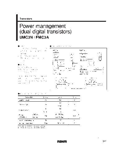 Rohm umc3n fmc3a c3 sot23-5sot353  . Electronic Components Datasheets Active components Transistors Rohm umc3n_fmc3a_c3_sot23-5sot353.pdf