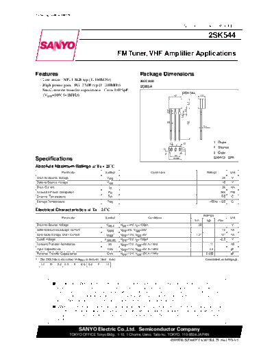 2 22sk544  . Electronic Components Datasheets Various datasheets 2 22sk544.pdf