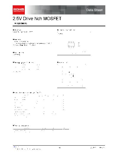 Rohm rtq020n05  . Electronic Components Datasheets Active components Transistors Rohm rtq020n05.pdf