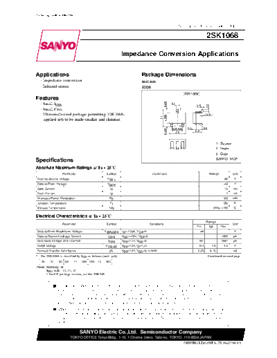 2 22sk1068  . Electronic Components Datasheets Various datasheets 2 22sk1068.pdf