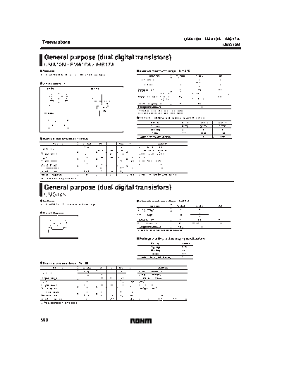 Rohm uma10n  . Electronic Components Datasheets Active components Transistors Rohm uma10n.pdf