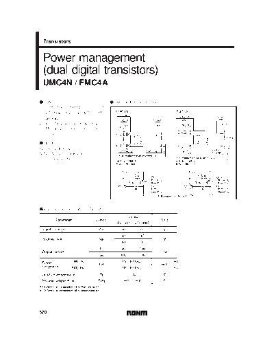 Rohm umc4n  . Electronic Components Datasheets Active components Transistors Rohm umc4n.pdf