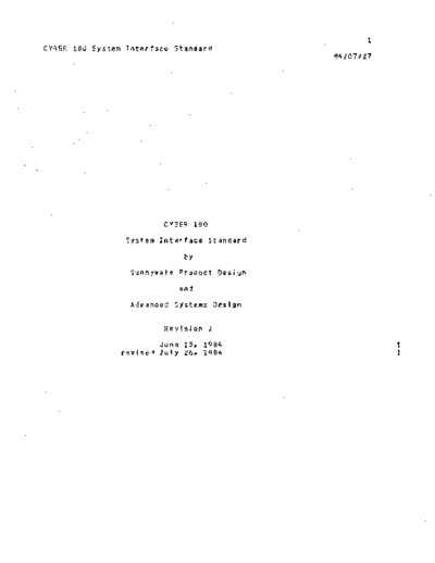 cdc Cyber 180 System Interface Standard Jul84  . Rare and Ancient Equipment cdc cyber cyber_180 NOS_VE development Cyber_180_System_Interface_Standard_Jul84.pdf