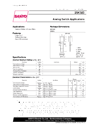 2 22sk583  . Electronic Components Datasheets Various datasheets 2 22sk583.pdf