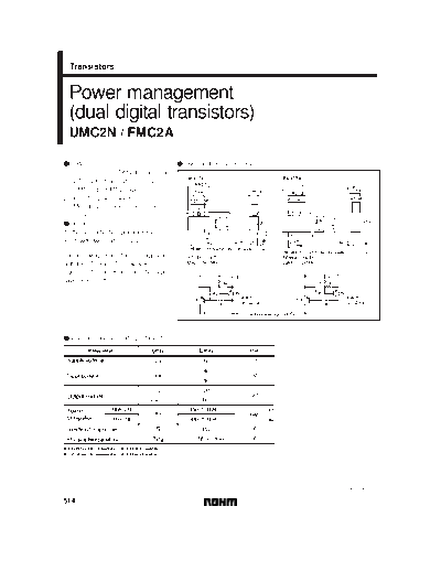 Rohm umc2n  . Electronic Components Datasheets Active components Transistors Rohm umc2n.pdf