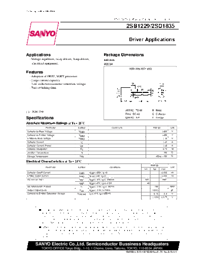2 22sd1835  . Electronic Components Datasheets Various datasheets 2 22sd1835.pdf