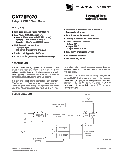 2 228f020  . Electronic Components Datasheets Various datasheets 2 228f020.pdf