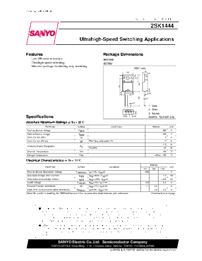 2 22sk1444  . Electronic Components Datasheets Various datasheets 2 22sk1444.pdf