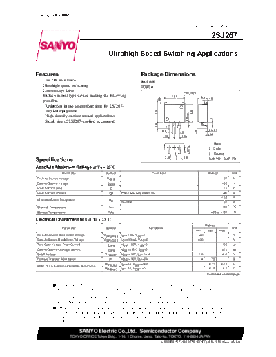 2 22sj267  . Electronic Components Datasheets Various datasheets 2 22sj267.pdf