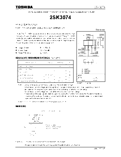 Toshiba 2sk3074  . Electronic Components Datasheets Active components Transistors Toshiba 2sk3074.pdf