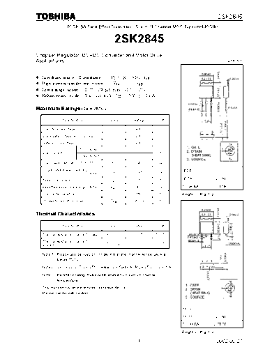 Toshiba 2sk2845  . Electronic Components Datasheets Active components Transistors Toshiba 2sk2845.pdf