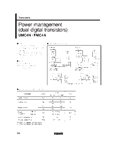 Rohm umc4n fmc4a c4 sot23-5 sot353  . Electronic Components Datasheets Active components Transistors Rohm umc4n_fmc4a_c4_sot23-5_sot353.pdf