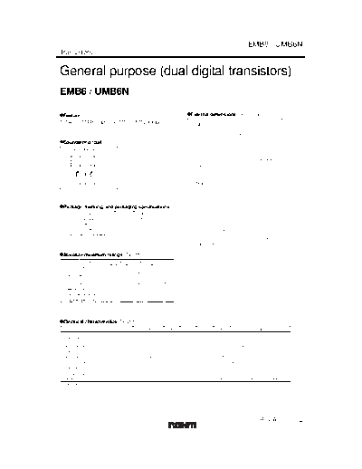 Rohm umb6-umb6n  . Electronic Components Datasheets Active components Transistors Rohm umb6-umb6n.pdf