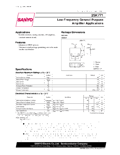 2 22sk771  . Electronic Components Datasheets Various datasheets 2 22sk771.pdf