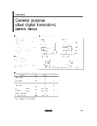 Rohm umh2n imh2a h2 sot23-6sot363  . Electronic Components Datasheets Active components Transistors Rohm umh2n_imh2a_h2_sot23-6sot363.pdf