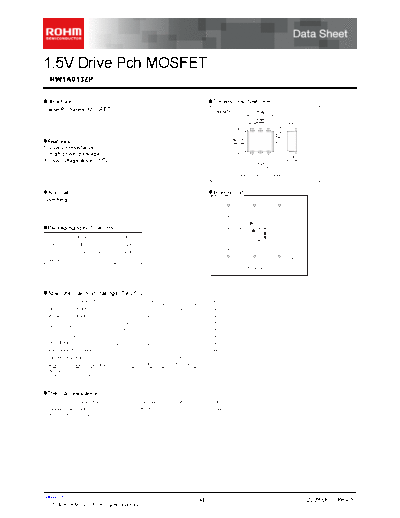 Rohm rw1a013zp  . Electronic Components Datasheets Active components Transistors Rohm rw1a013zp.pdf