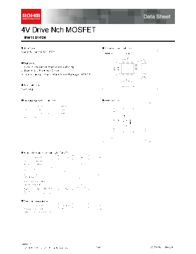 Rohm rw1e014sn  . Electronic Components Datasheets Active components Transistors Rohm rw1e014sn.pdf