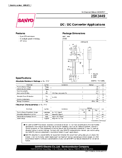 2 22sk3449  . Electronic Components Datasheets Various datasheets 2 22sk3449.pdf